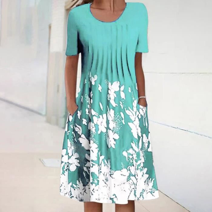 Robe D'été Zara – Vert Clair – Superposée – Taille S – Femme – Très Bon état