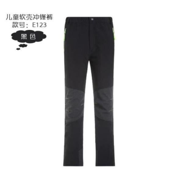 Pantalon de randonn e Softshell pour enfant Noir Respirant et