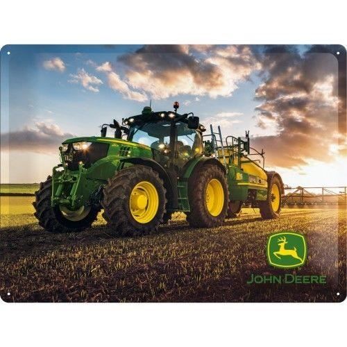 Plaque métal "John Deere" NOSTALGIC ART (30x40cm) Cdiscount Maison