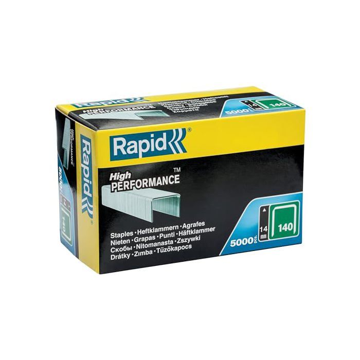 Agrafes en fil plat n° 140 10mm boîte de 5000 RAPID 40303090