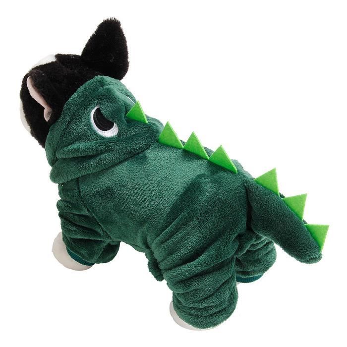 Meilleurs prix pour Vêtements pour chiens Polaire hiver mignon dinosaure SALUTUYA - Taille M - Bleu