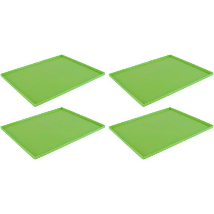 Lot De 4 Plateaux En Silicone Pour Déshydrateur - Anti-Adhésif Sans BPA Pour Fruits, Légumes & Cuir De Fruits