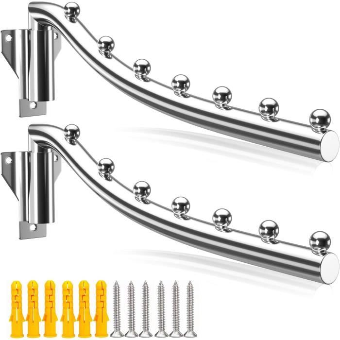 Lot De 10 Cintres Extensibles Gris – Porte-Manteaux Ajustables 37,5-51,5 Cm – Organisation Gain De Place Garde-Robe