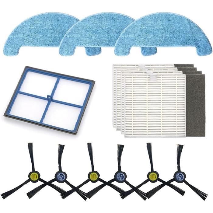 Kit 9 Pièces Accessoires Aspirateur Robot Lefant U180 M210 Pro M201 L3 - Brosses Et Filtres HEPA