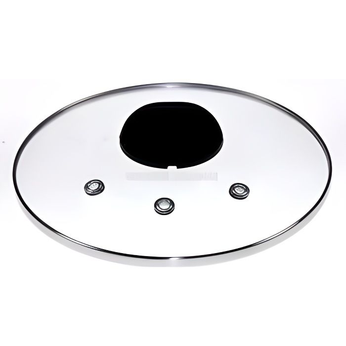 Couvercle en verre - SEB - RK100601/AW - Compatible lave-vaisselle - Pièce dorigine - Transparent