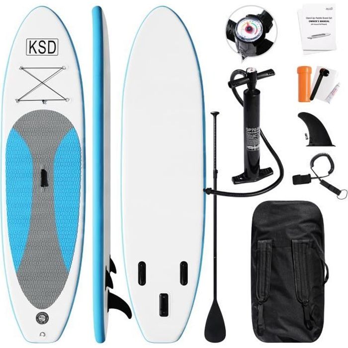 Stand up paddle gonflable Planche de surf 320 x 76 x 10cm portable