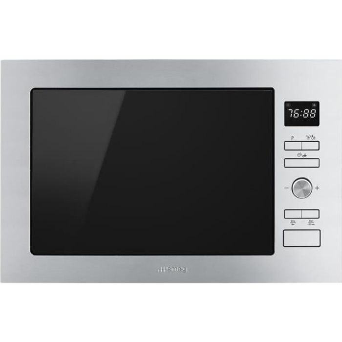 Four micro-ondes grill intégrable Smeg FMI425X - 25 litres - 900 Watt - acier inoxydable