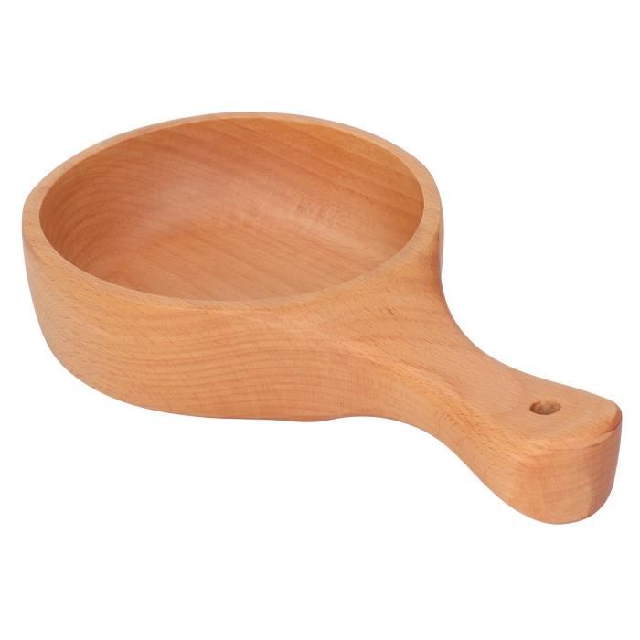 Bol En Verre Transparent Avec Poignée – Grand Bol à Salade / Soupe Élégant Et Pratique 20,5 X 17 Cm