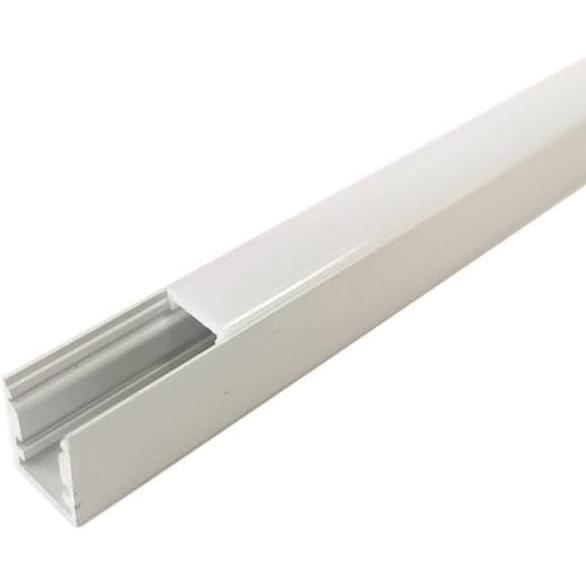 Profilé Aluminium 1m pour Ruban LED avec Cache Blanc[S687] - Cdiscount ...