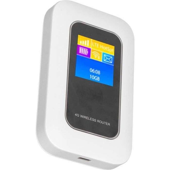 Tbest Routeur WiFi Portable 5G 4G LTE Débloqué avec Emplacement Carte SIM pour Voyage