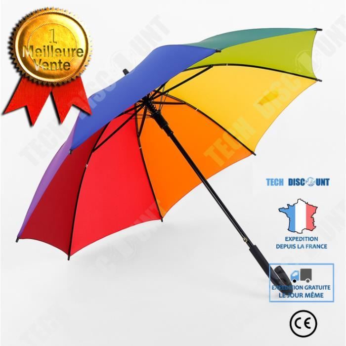 TD® Canne de marche parapluie femme homme Luxe LED décorée réglable +100  kilos design béquille Alluminium double usage 88cm léger - Cdiscount  Bagagerie - Maroquinerie