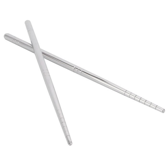 Lot De 2 Tubes De Rangement En Alliage D'Aluminium Pour Baguettes (type 9344) – Gris