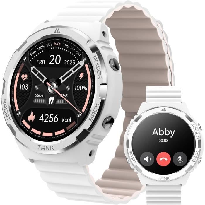 Montre Connectée Homme/Femme - Sport, Appels, GPS - Compatible Android/iOS - Écran 1.85"
