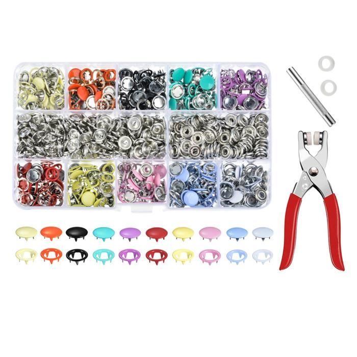 10 Boutons-pression Transparents Ronds - Tailles 18/21/25 Mm - Résine Claire - Pour Couture DIY, Vêtements, Déco