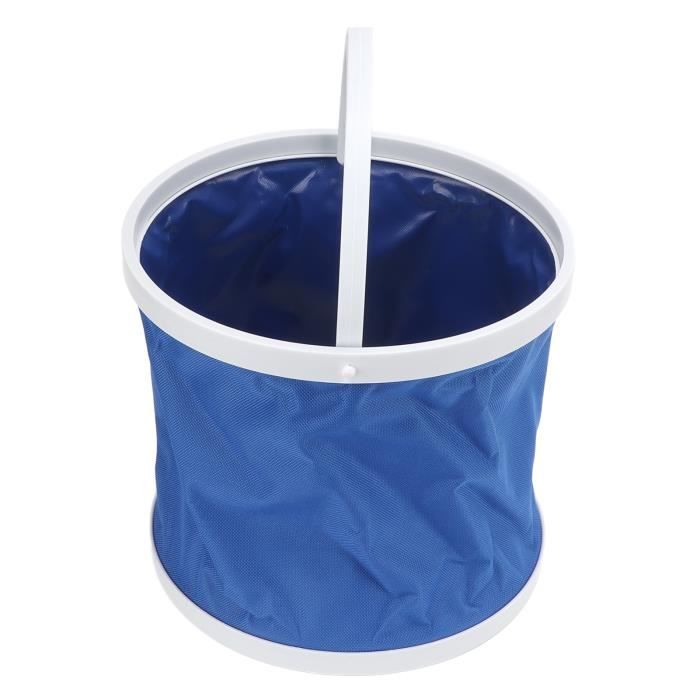Seau Pliable 20L Spopal - Imperméable En PVC 500D, Léger, Portable - Pour Pêche, Camping, Jardinage, Lavage - 13