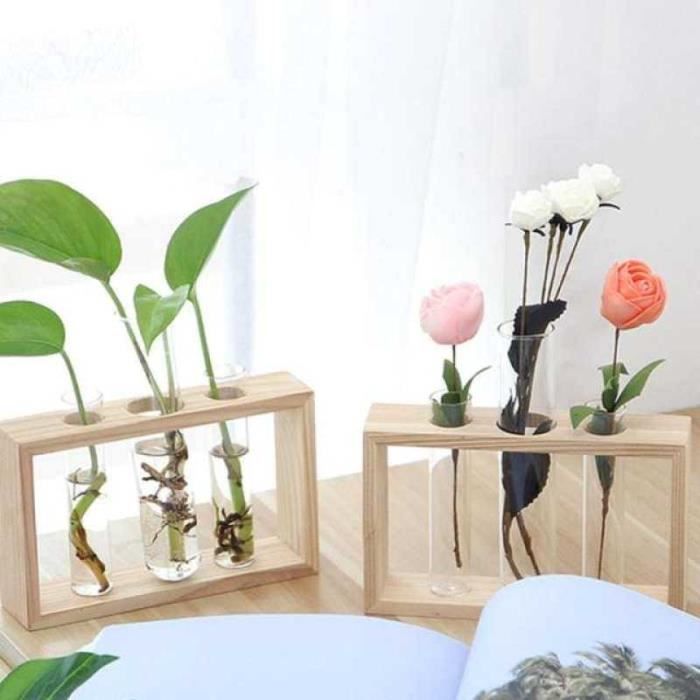 Bouteille En Verre Avec Bouchon Liège Pour Terrarium Ou Plante Hydroponique - Décoration Murale Ou De Table 13.5x8cm - 2