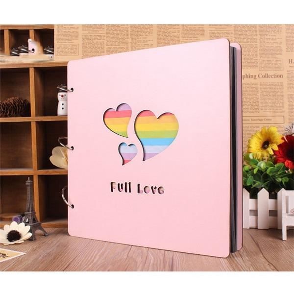 ALBUM PHOTO,B1Album Photo personnalisé fait à la main avec feuilles