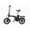 Vélo électrique DYU A5 Noir vélo électrique intelligent 14 pouces 350W 7.5Ah 48V détachable-1