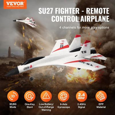 Avion Télécommandé 2,4 GHz Messerschmitt BF 109 – RC 3 Canaux Avec Gyroscope 6 Axes, 2 Batteries Rechargeables, Matériau EPP Résistant – Cadeau Débutants