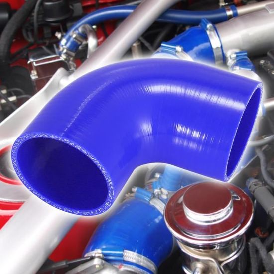 Réducteur Droit En Silicone Rouge De 90 Mm > 70 Mm