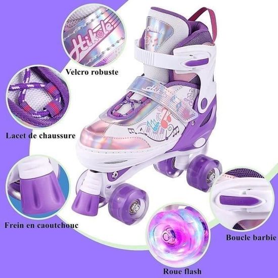 Roller Enfant Fille, Roller Quad avec Roues Lumineuses et Sac de Patin a Roulette  Fille, Roller Skates for Kids Ages 6-12, 32-35EU - Achat / Vente Roller  Enfant Fille, Roller - Cdiscount