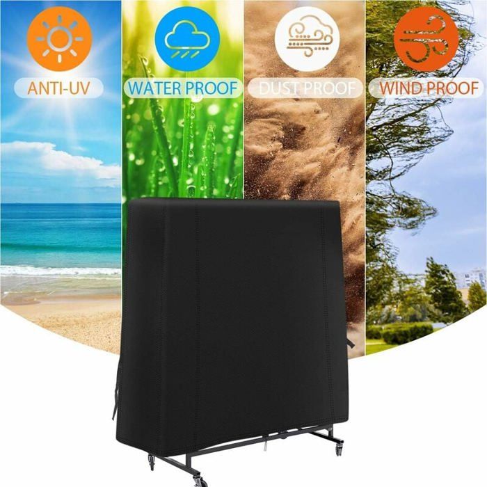 Housse de barbecue en tissu Oxford 210D imperméable et anti-poussière