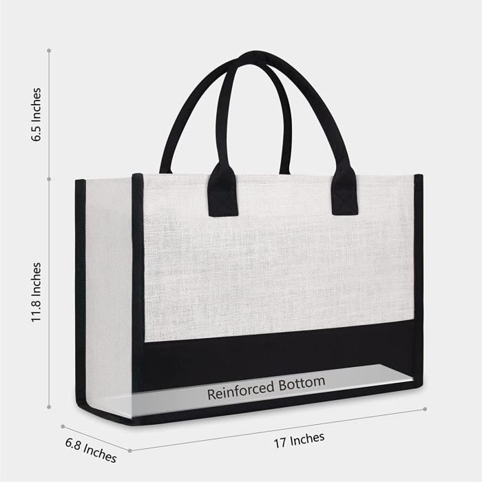 Lot De 20 Sacs Fourre-tout Vierges En Toile - 10 Grands + 10 Trousses - Blanc - Pour Personnalisation
