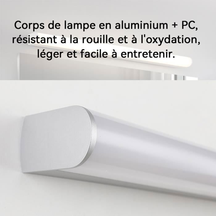 Lampes pour Miroir LED Dimmable avec Interrupteur, Applique Salle de