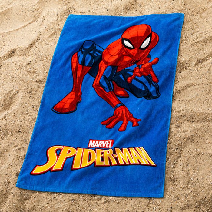 Serviette de bain imprimée 100% Coton - DISNEY MICKEY BLUE - Bleu - 70x120cm - Maison
