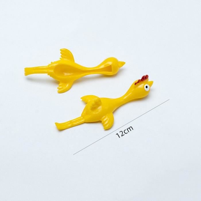 Lot De 10 Poulets Catapultes Extensibles OUDQFCJ - Jouet En Caoutchouc