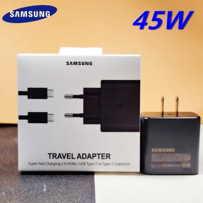 45W Adaptateur Chargeur Super Rapide USB-C + Câble de Charge pour SAMSUNG  GALAXY