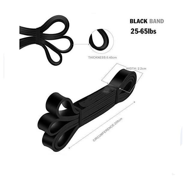 Bande De Résistance YNXing – 96,5 Cm, Charge Max 362 Kg – Pour Musculation, Squat, Pompes – Barre De Pilates Confortable