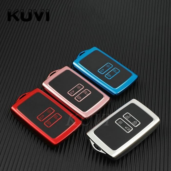 Lot De 2 Coques De Clé De Voiture Compatibles Renault Clio, Megane, Captur, Twingo, Dacia Duster - Remplacement Coque