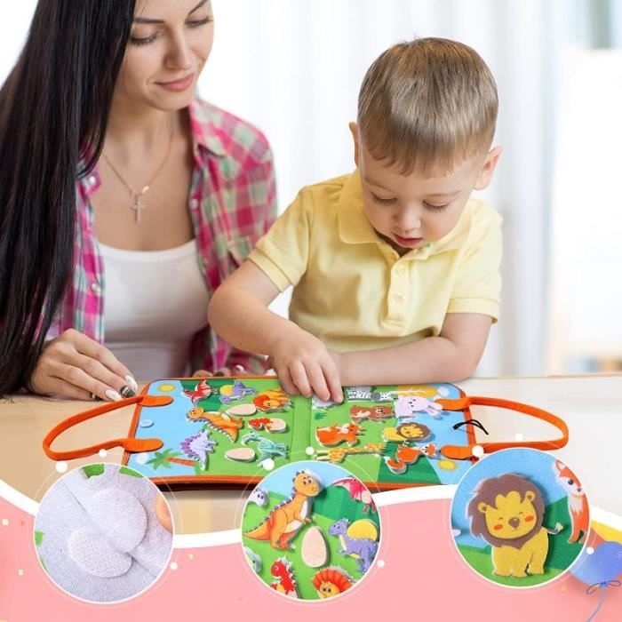 Busy Board Montessori Esriptoyz pour Enfants 1-4 Ans - Éveil et