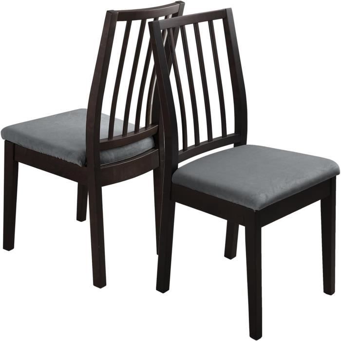 JUNZHE 1/2/4/6 PCS XL Housses De Chaise Imperméables à Dossier Haut