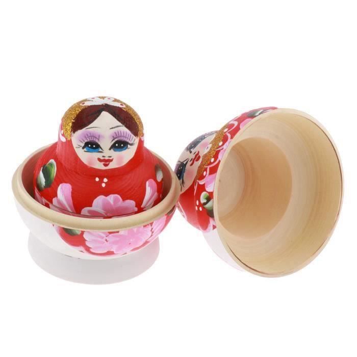 10 Poupées Russes Gigognes En Bois – Matriochka Canard – Jouet Empilable Pour Enfants – Décoration Colorée