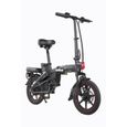Vélo électrique DYU A5 Noir vélo électrique intelligent 14 pouces 350W 7.5Ah 48V détachable-2