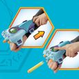 Nerf blaster de combat Cyber-Sleeve avec 3 fléchettes Nerf et cyber-épée, jouet de déguisement interactif, Transformers EarthSpark-2