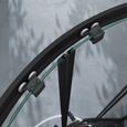 Sogood® Cabine de Douche Noir avec Porte Coulissante Pare-Douche en Quart de Cercle 100x100x190 cm Verre Transparent ESG Ravenna32K-2