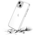 Pour Apple iPhone 13 mini 5.4": Coque silicone gel UltraSlim - TRANSPARENT + 2x Films Verre Trempé-2