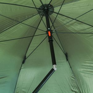 Parapluie De Pêche WilTec 250cm - Auvent Avec Paroi Latérale & 2 Fenêtres - Protection Vent/Pluie/Soleil - Hauteur Réglable