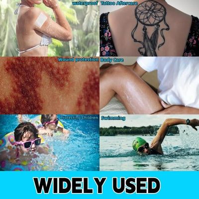 Pansement Waterproof Pour Tatouage - Rouleau Transparent 2m X 15cm, Respirant, Protection Piscine Et Douche