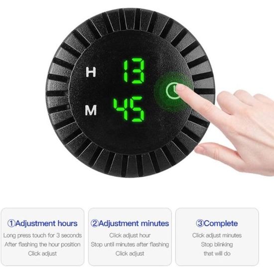 Horloges Pour Auto - Asudaro Horloge Voiture Tactile Numérique