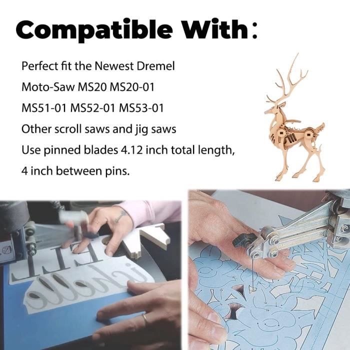 Lot De 24 Lames De Scie à Chantourner 100 Mm