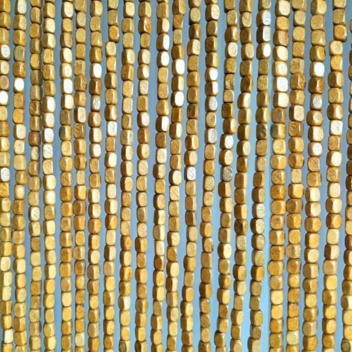 Rideau Perlé En Bois Pour Porte,Partition De Décor à Maison Perles Suspendues En Bois Panneau De Rideau Anti-mouches,pour Couloir Entrée Pièce Diviseur Placard,Personnalisé (60 Strands-60x120cm