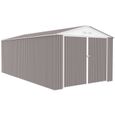 Garage métal porte battante - HABITAT ET JARDIN - Nevada - 18,56 m² - Gris - 2 ans de garantie-3
