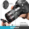 Neewer 55 mm Objectif Professionnel Filtre UV CPL FLD et Filtre à densité Neutre ND (ND2, ND4, ND8) - Kit d'accessoires pour Sony A7-3