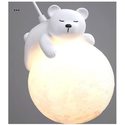 Créatif Ballon Led Plafonnier Avec Pendentif Ours Polaire