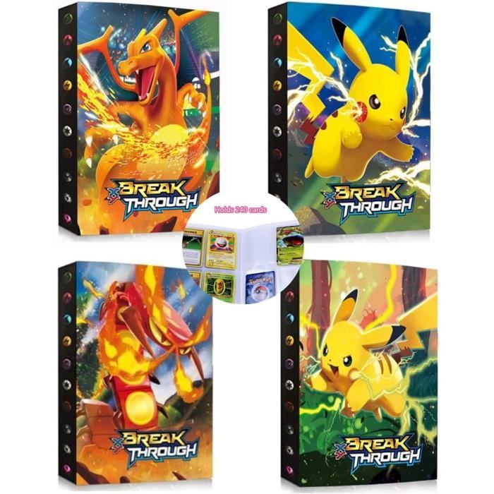Pokémon Carte Album, Pokemon Cartes Titulaire, Pokémon Classeur pour Cartes  Album Porte Cartes GX EX, 30 Pages - Peut contenir jusqu'à 240 Cartes  (Bianca Fenice)