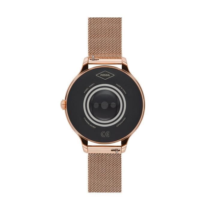 Montre Femme Connectée FOSSIL Q en Acier Inoxydable Rose Rose, -  Achat/vente montre Femme Rose Acier Neuf - Cdiscount